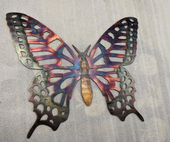 2. Butterfly Metal Wall Art