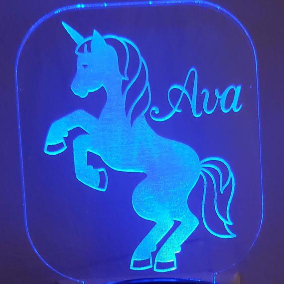 6. Personalized Unicorn Night Light
