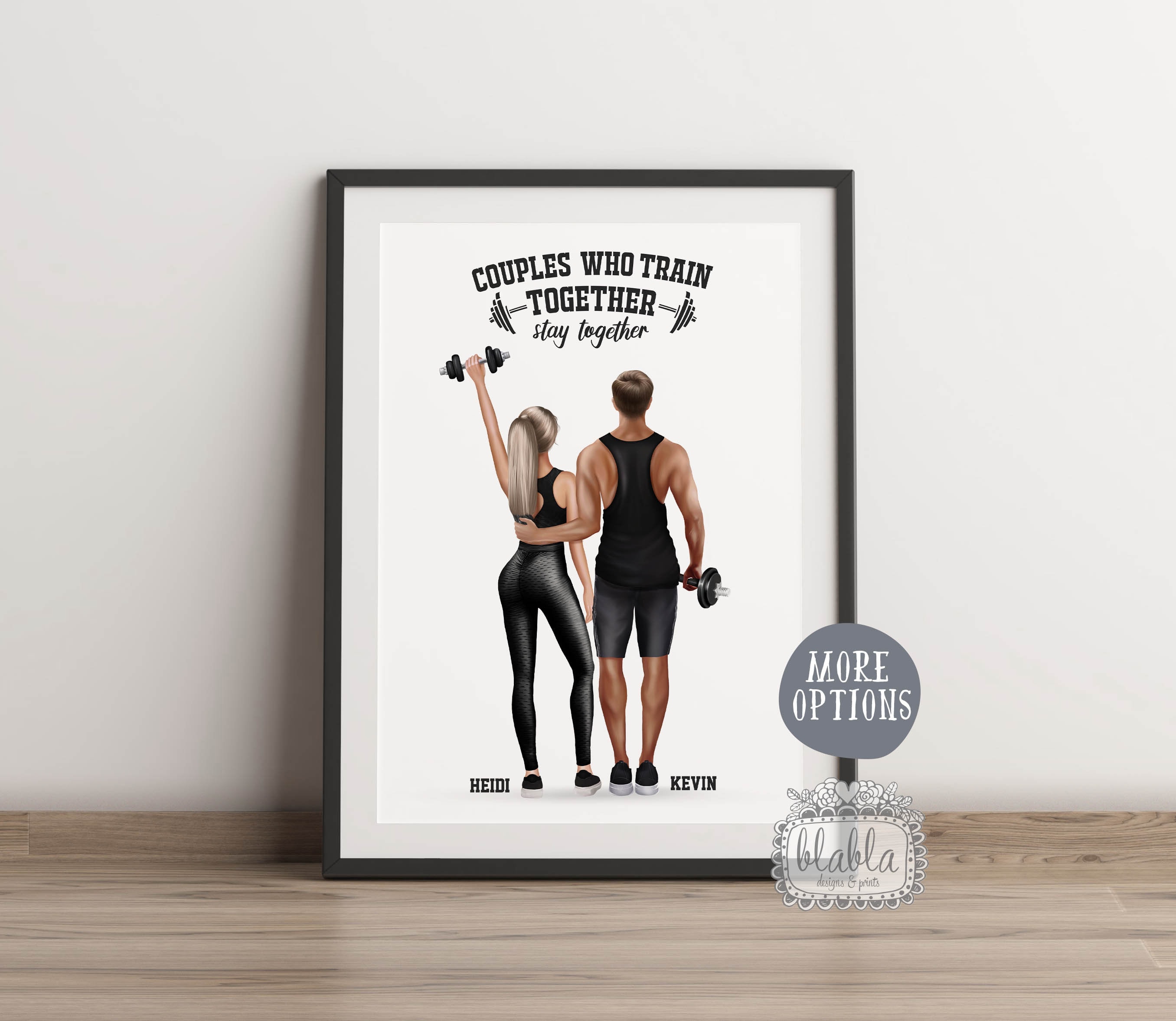 12. Personalised Gym Couple Gift