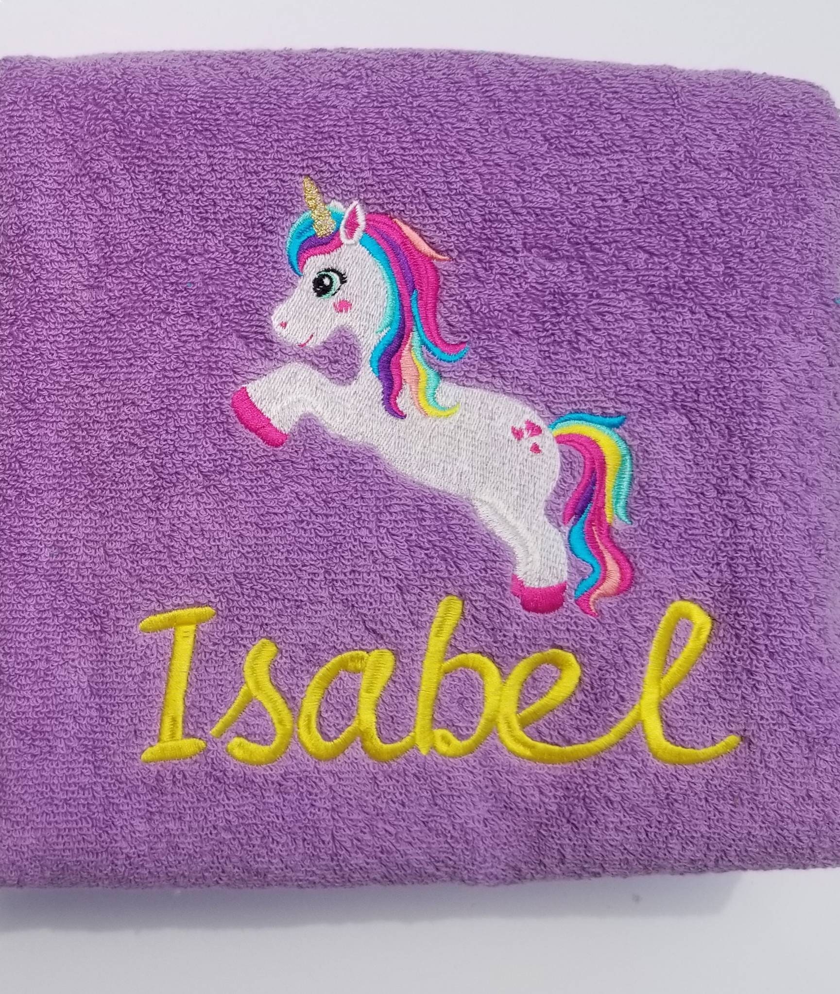 28. Unicorn Towel Personalized