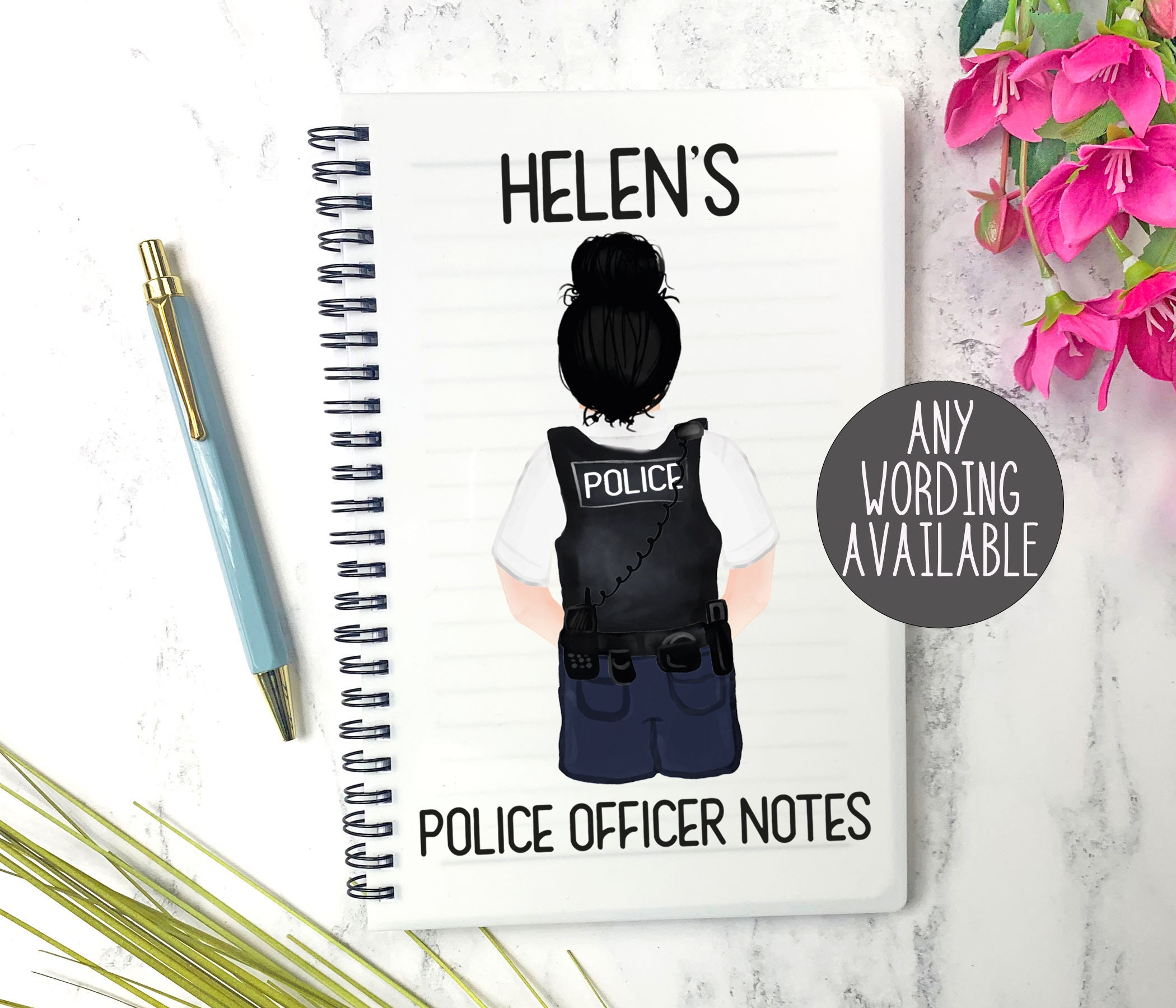 3. Police Officer-Inspired Notebook