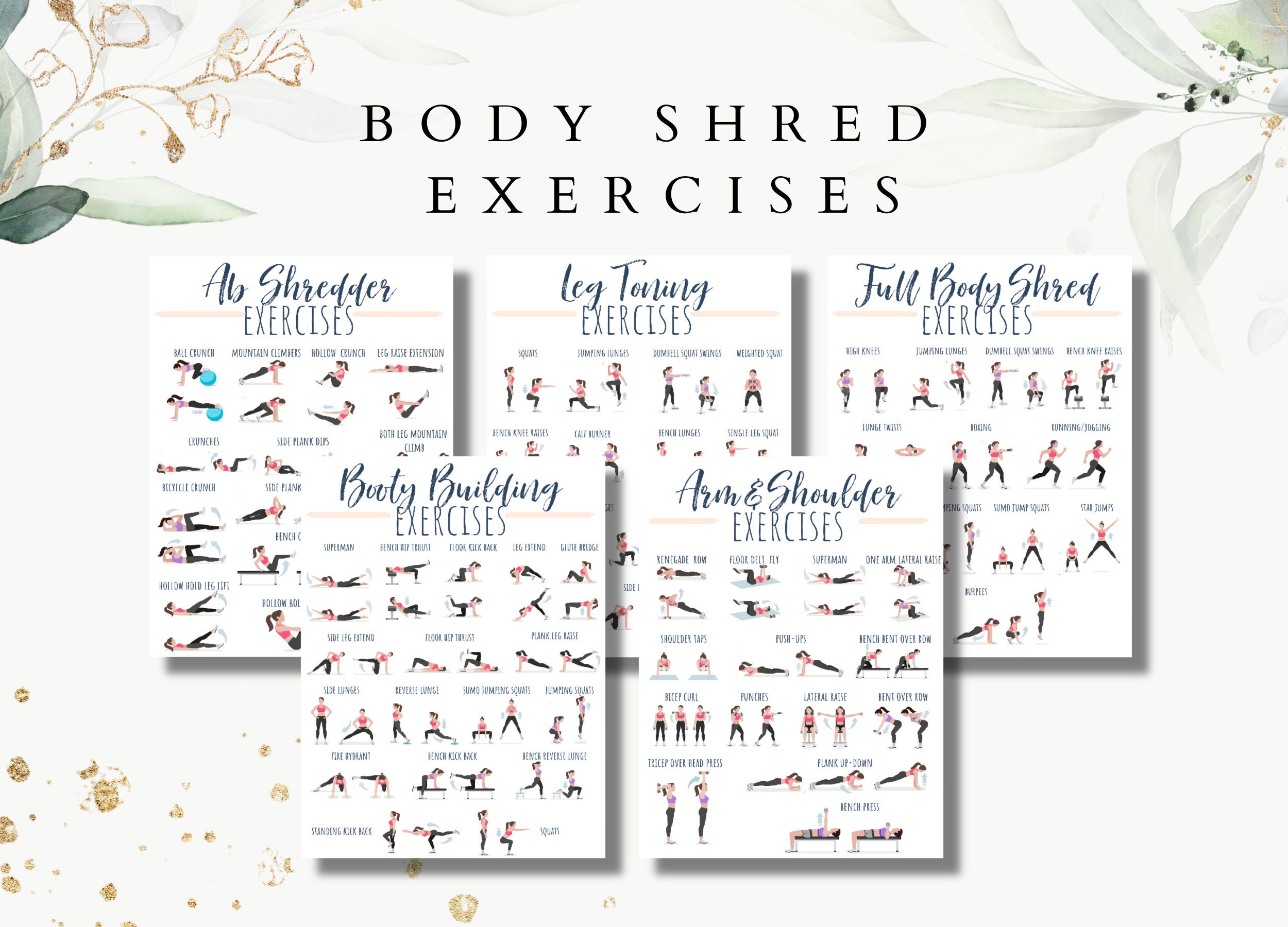 20. Full Body Exercises Body Shred Guide