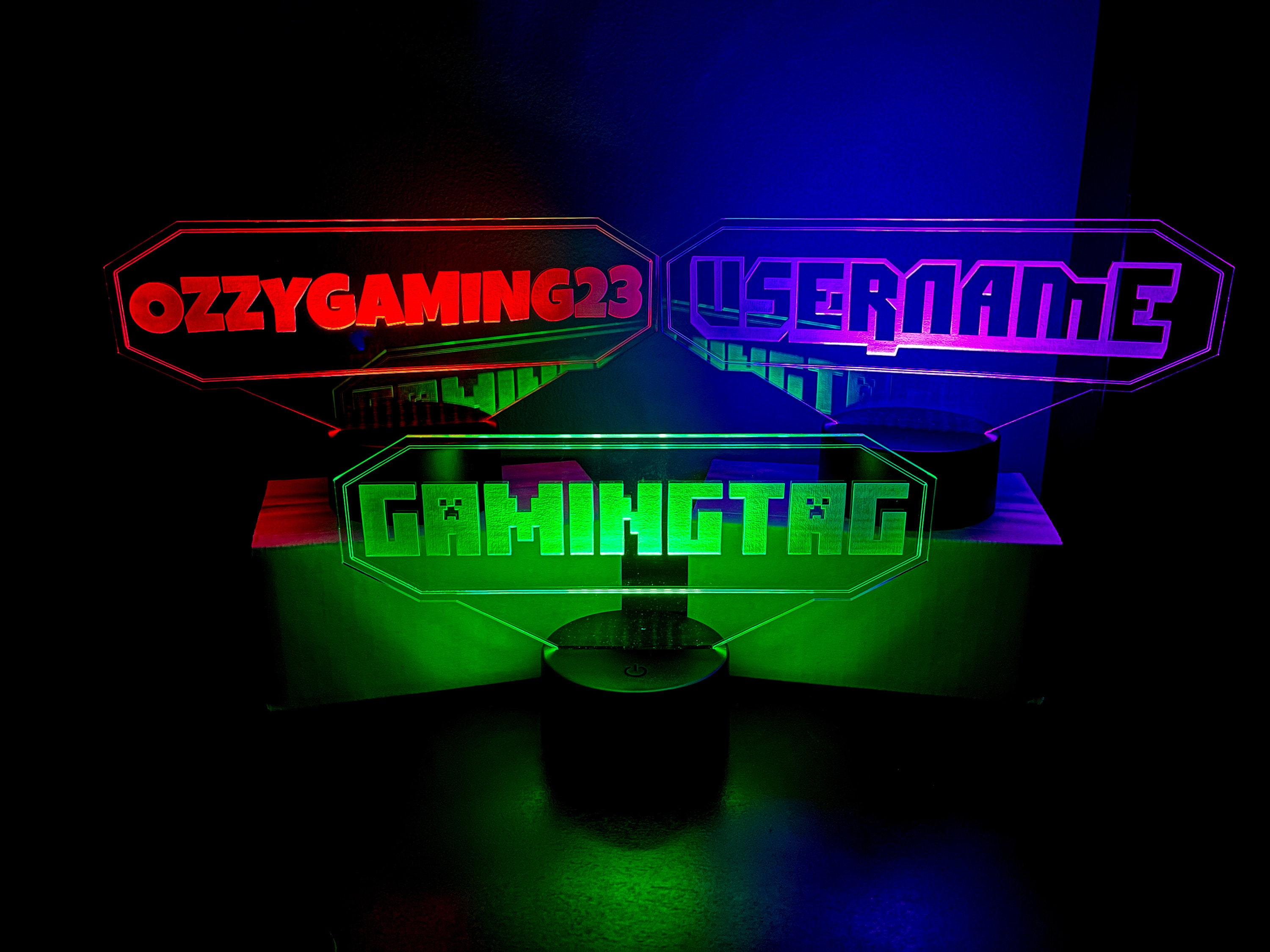 10. Custom Gamertag LED Sign