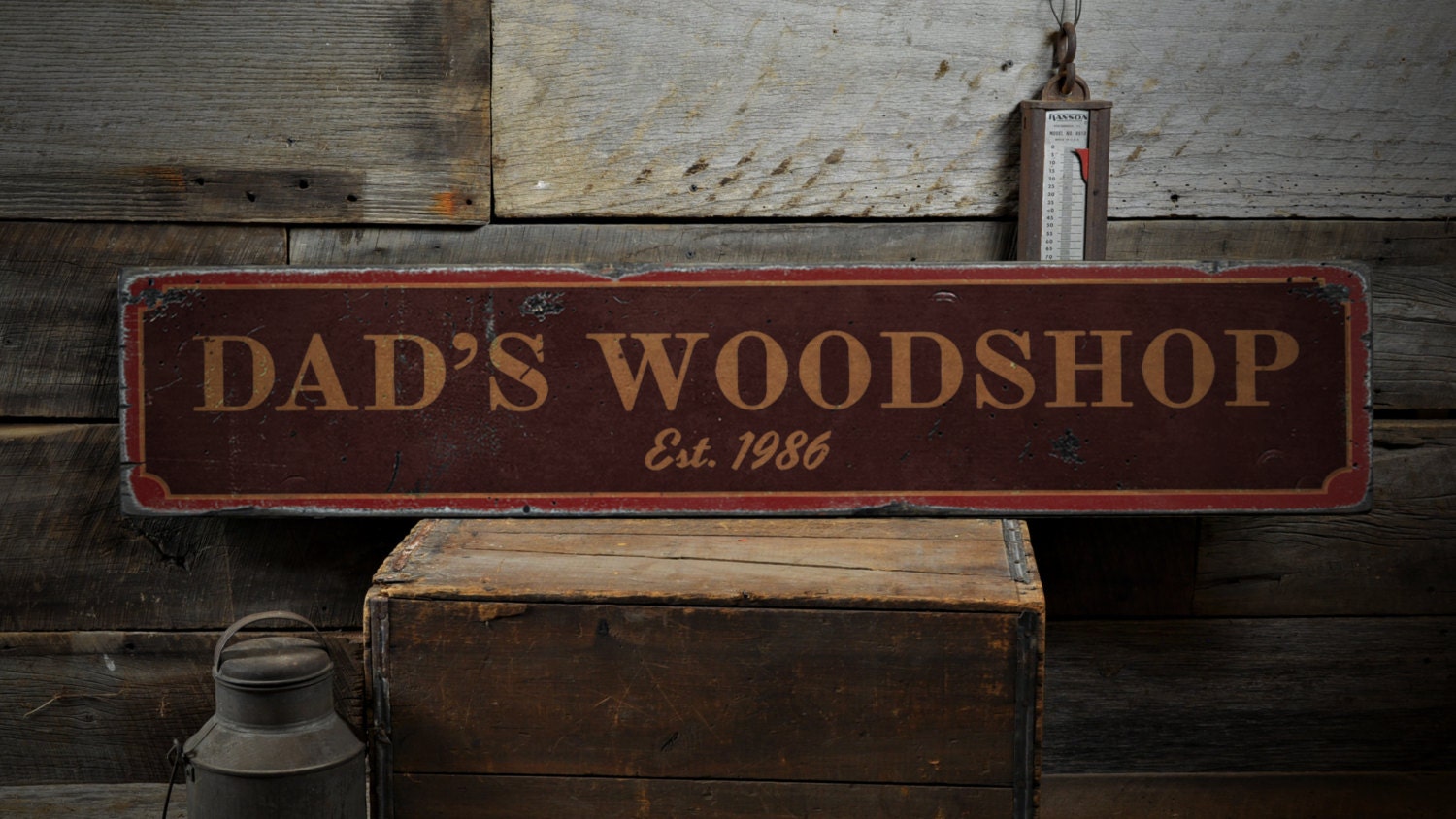 12. Dad's Woodshop Sign