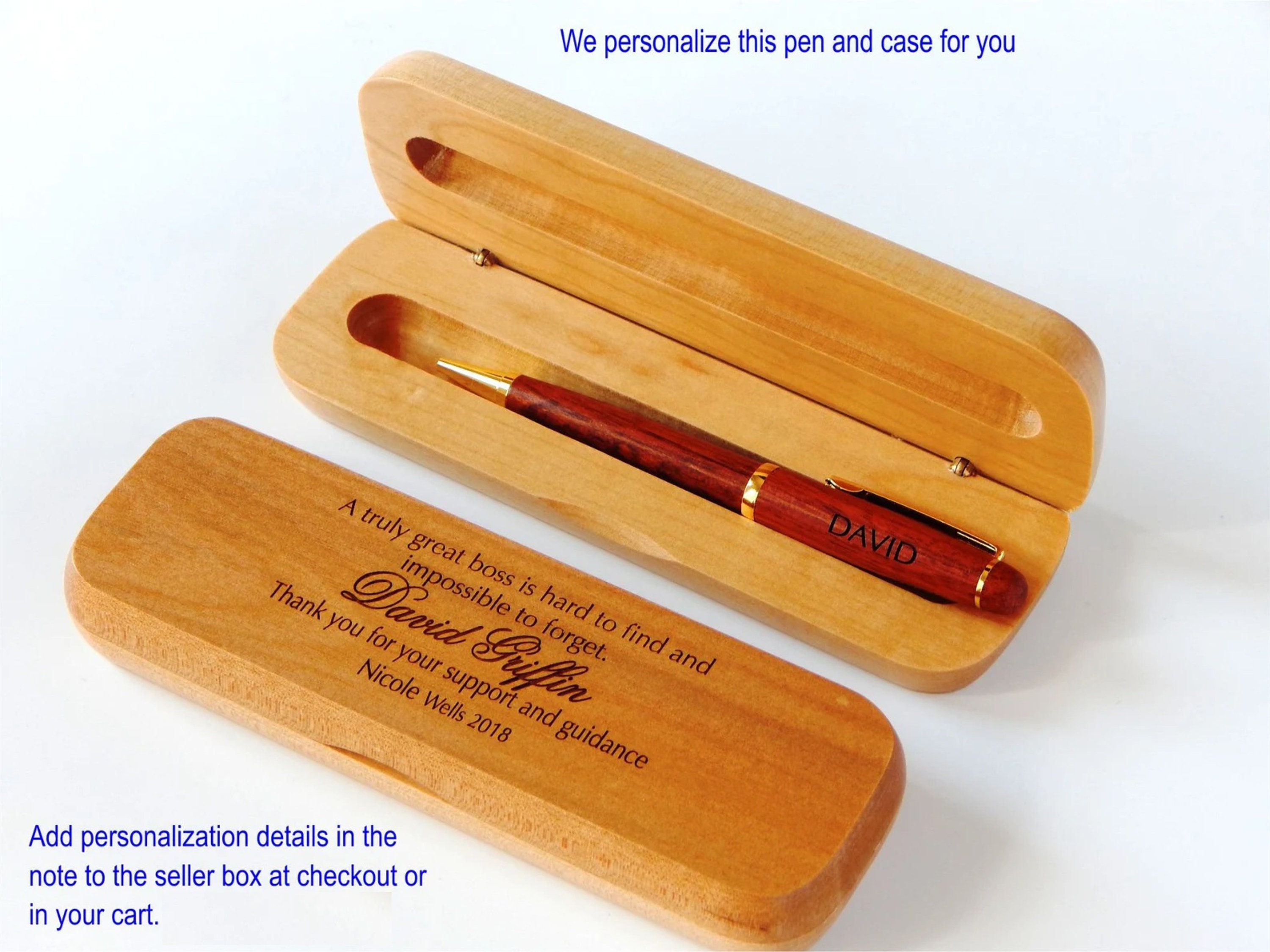13. Personalized Wooden Pen