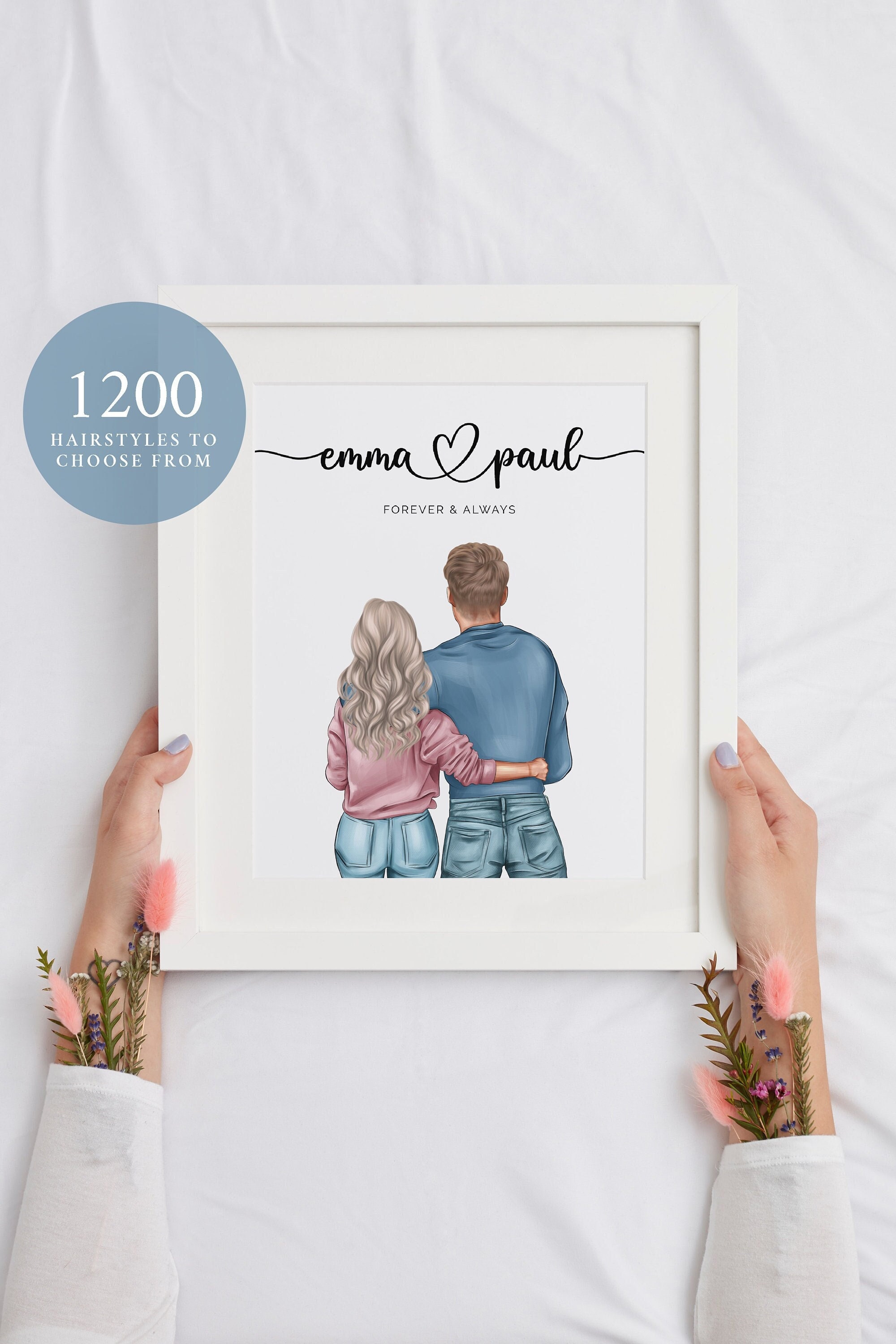 16. Personalized Couple Print
