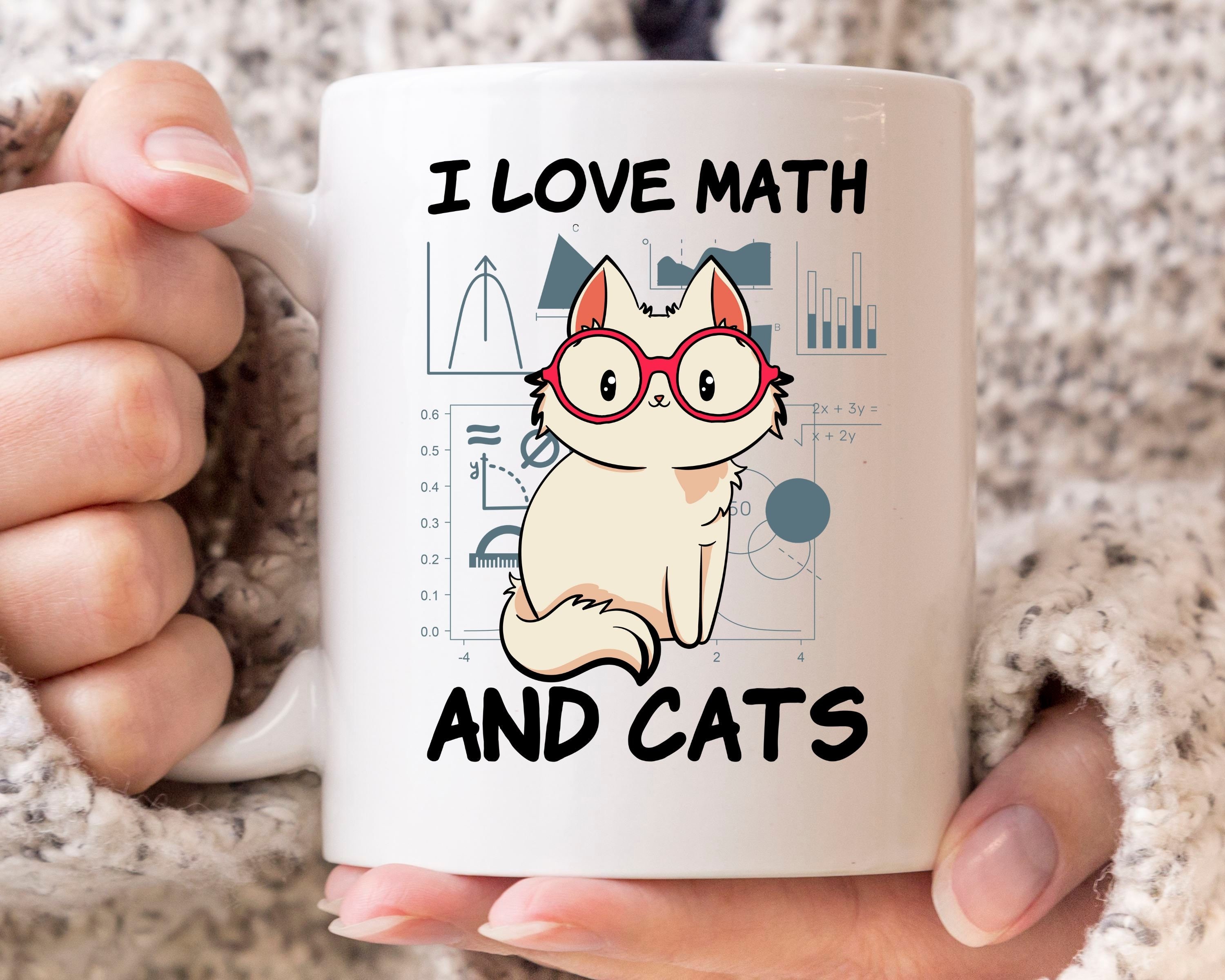 18. Math and Cats Ceramic Mug