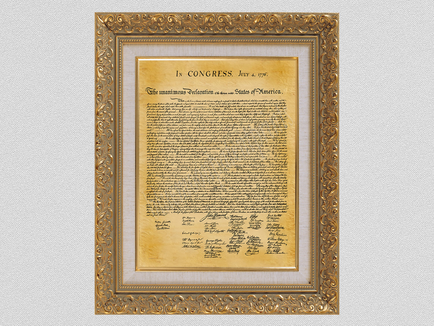 20. United States Declaration of Independence Print