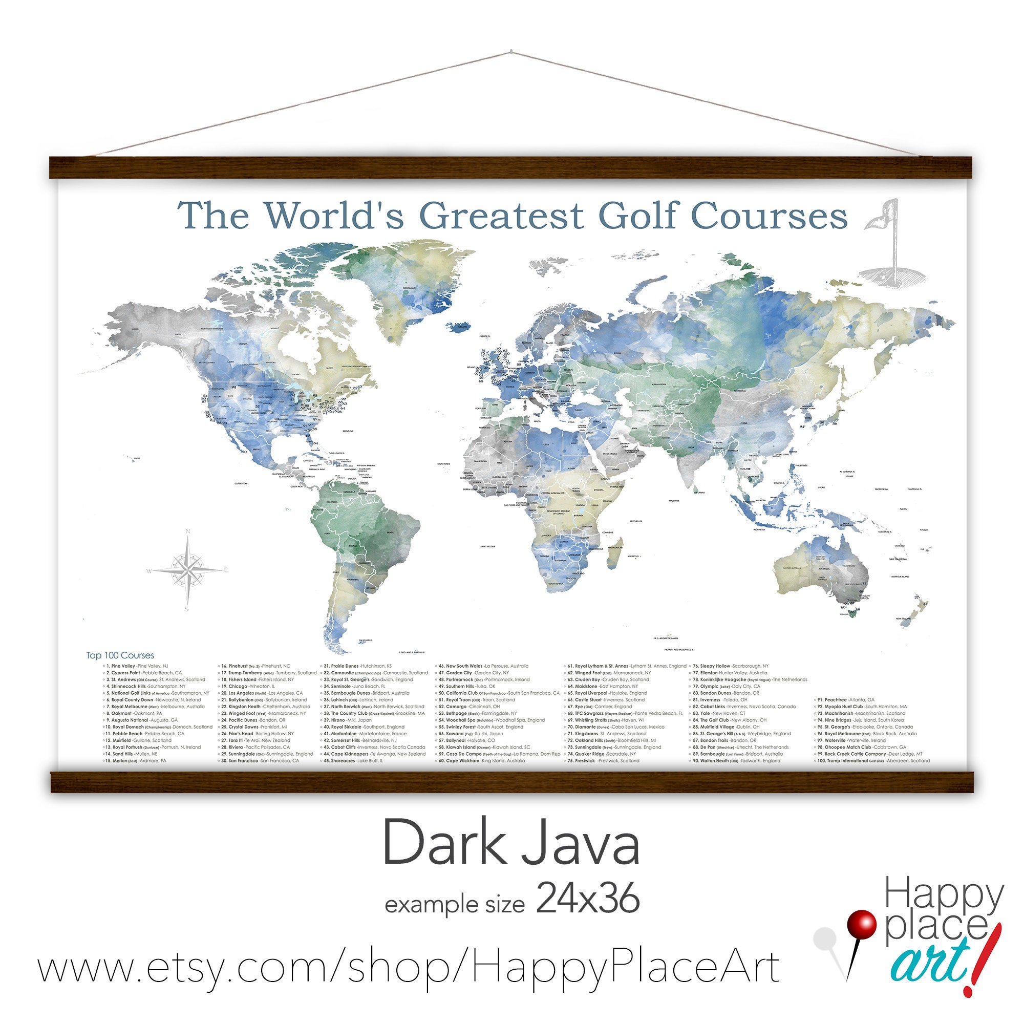 22. Golf Course Map List