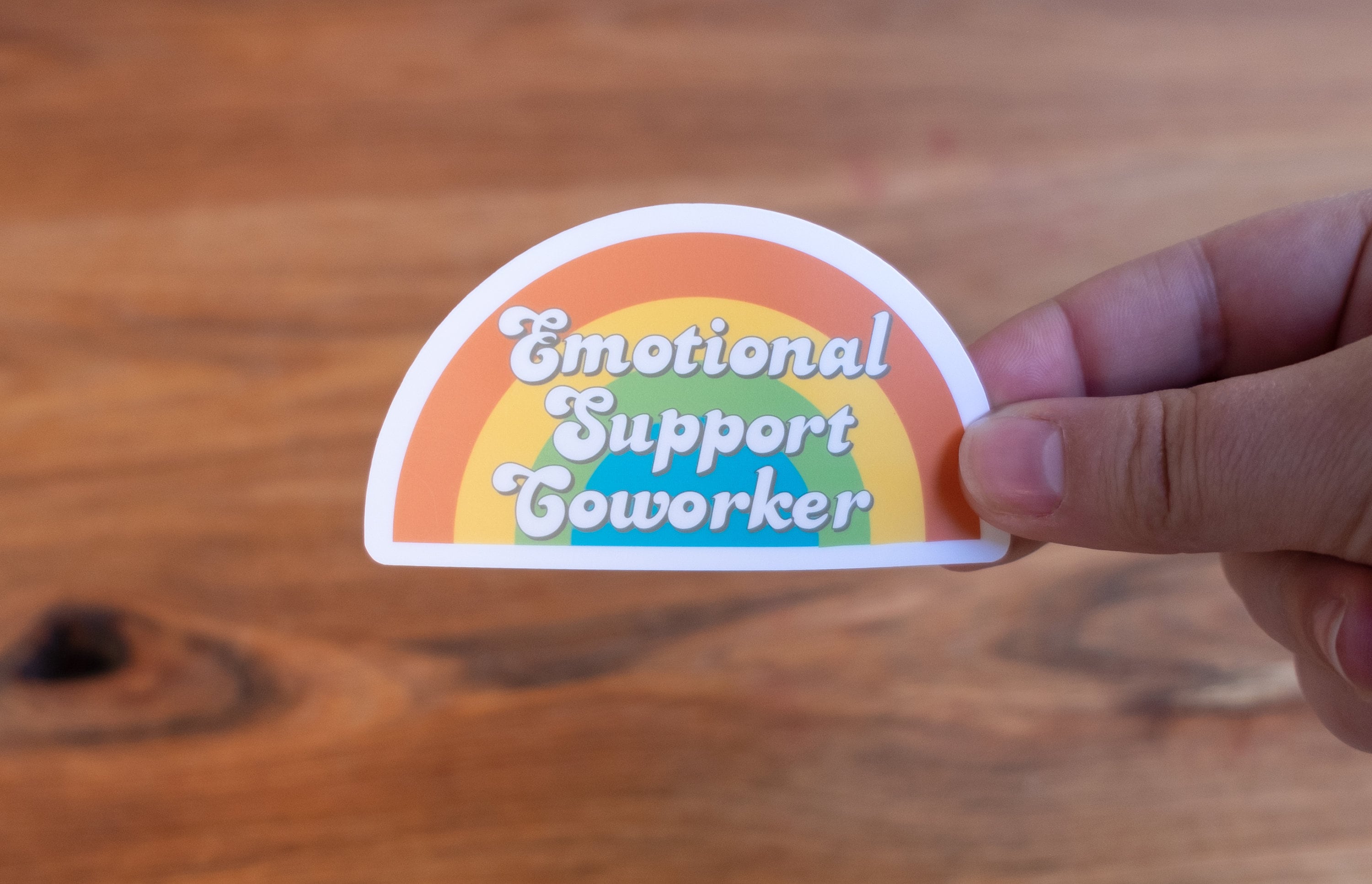 24. Emotional Support Co-worker Vinyl Sticker