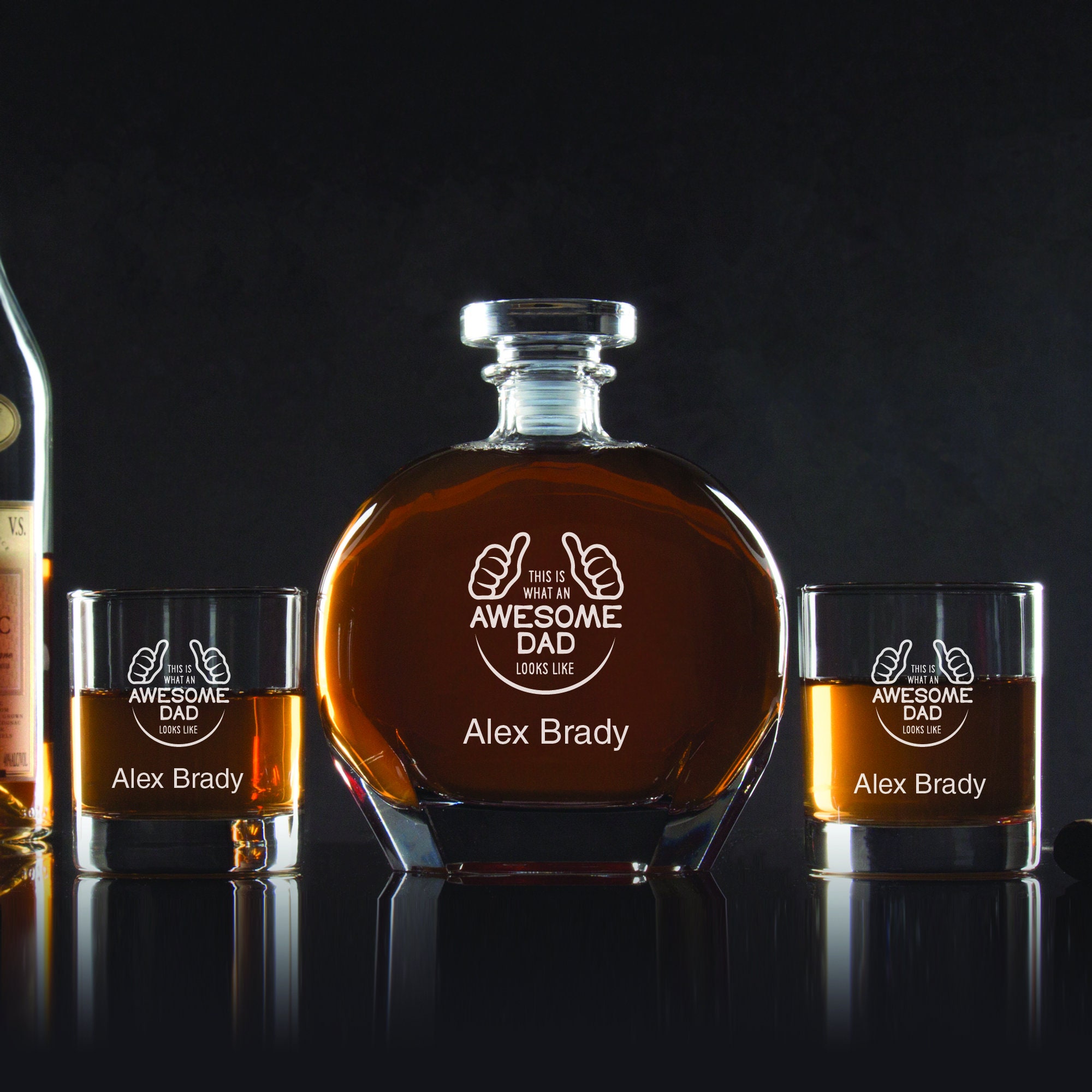27. Awesome Dad Personalized Decanter Set