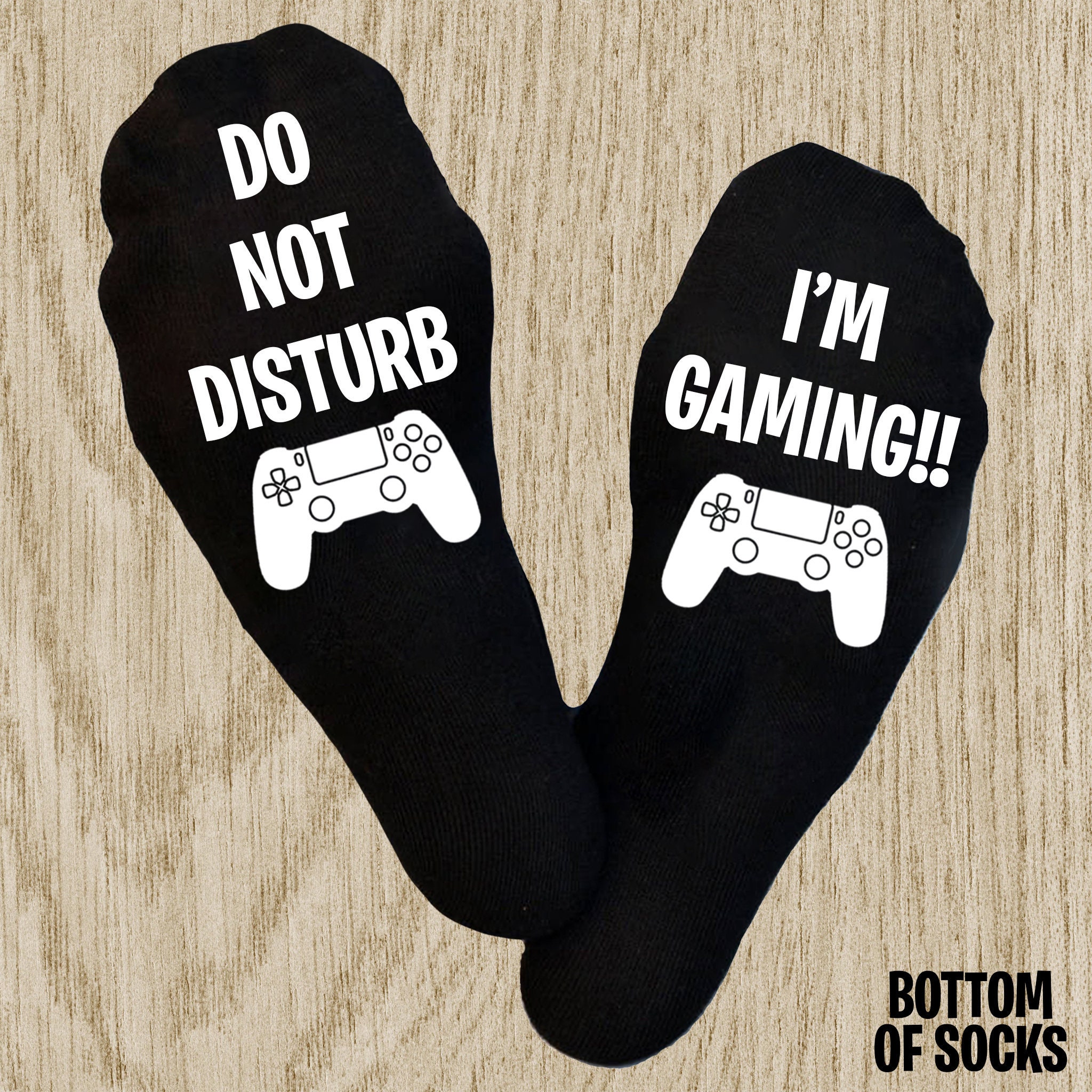 27. Do Not Disturb, I'm Gaming PlayStation Socks