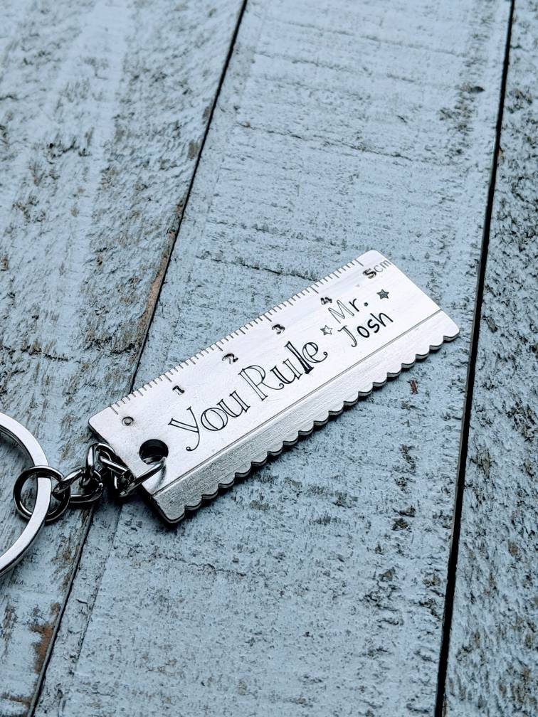 28. Personalized Ruler Keychain
