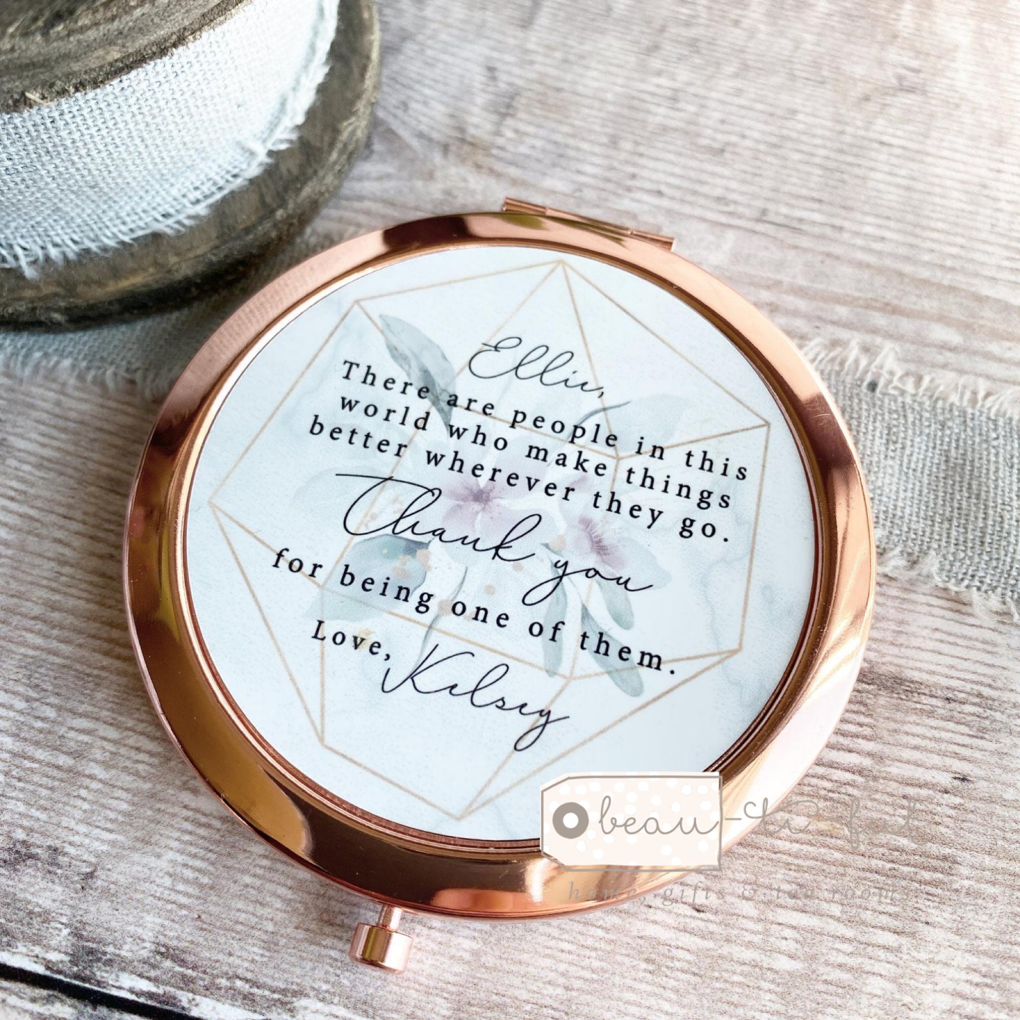 3. Personalized Compact Mirror