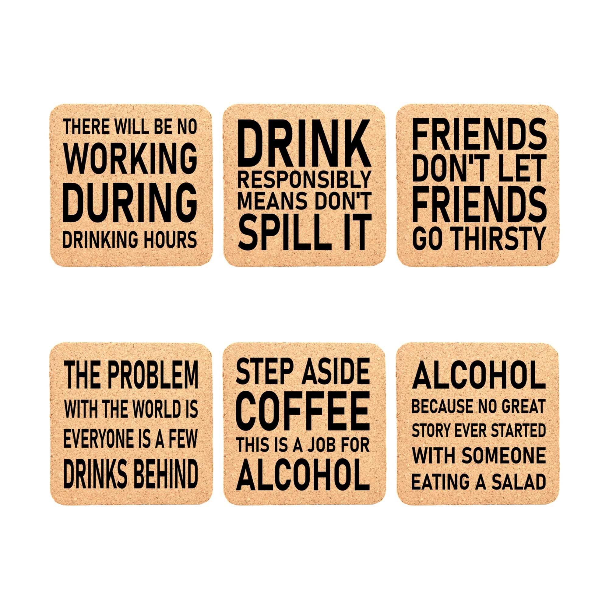 30. Funny Drinking Sayings Coasters