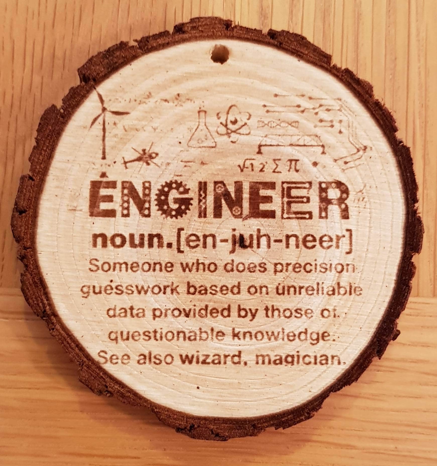7. Engraved Engineer Sign / Plaque