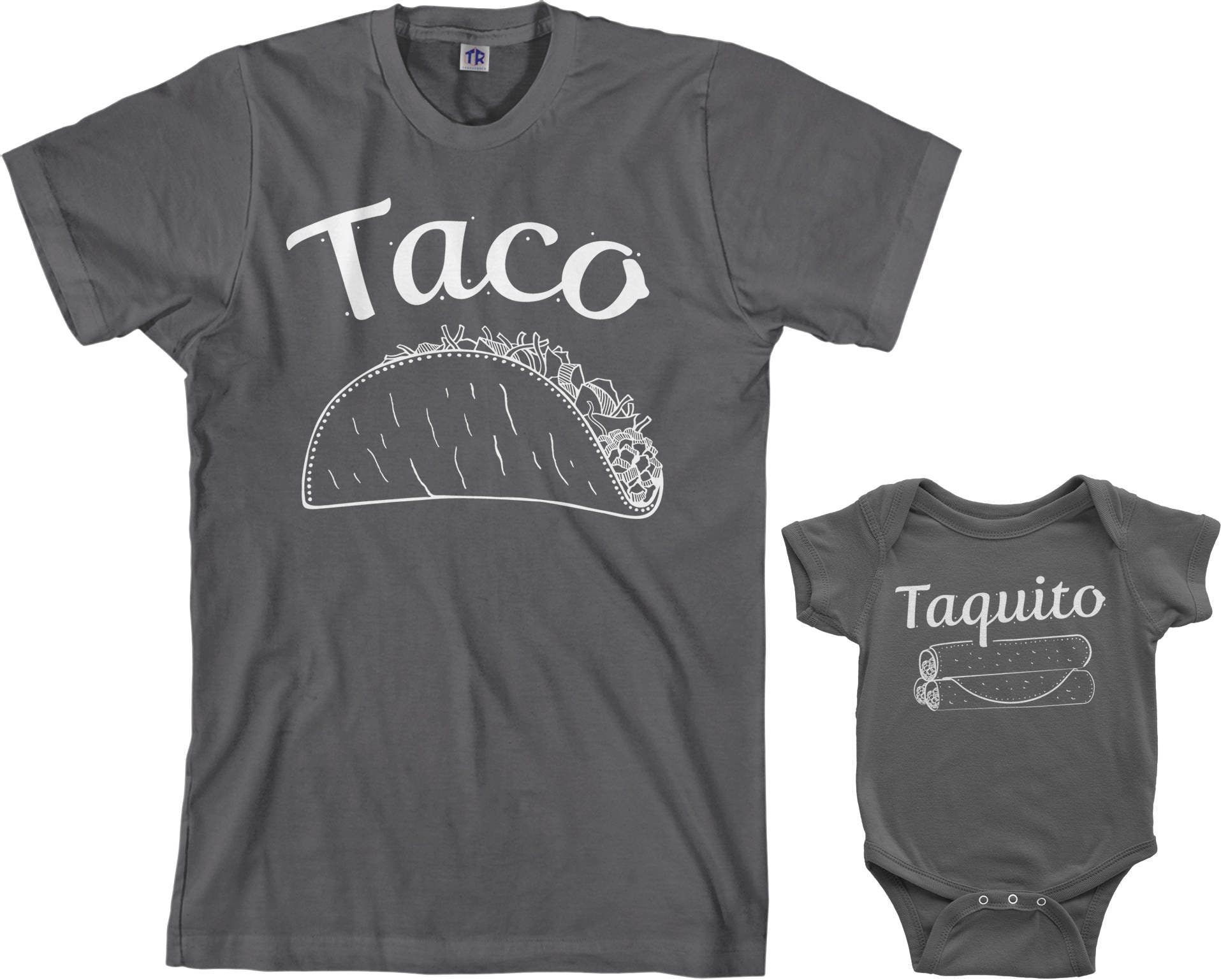 7. Taco & Taquito Dad and Baby Matching Set