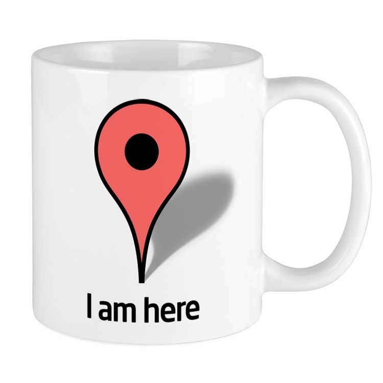 28. "I Am Here" Coffee Mug