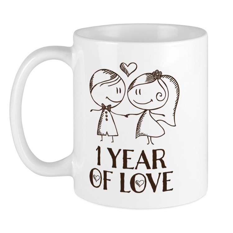 9. "One Year Of Love" Standard Mug
