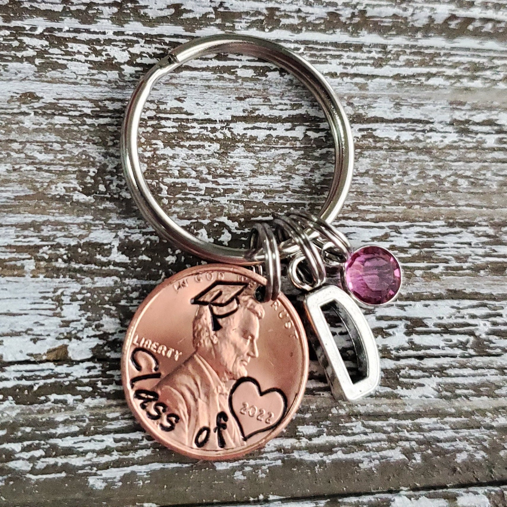 6. Personalized Class of 2022 Penny Keychain