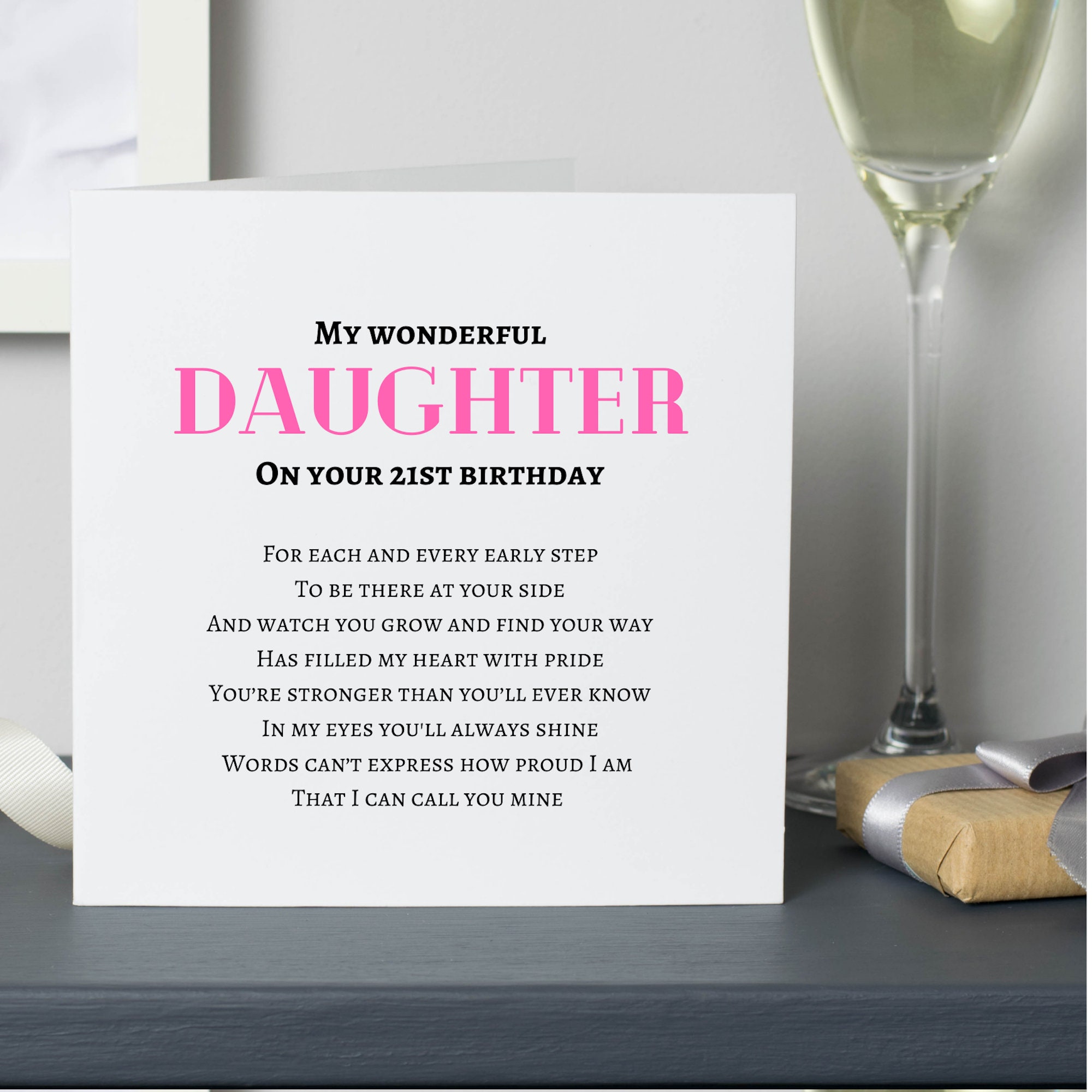 26. "My Only Daughter" Birthday Card
